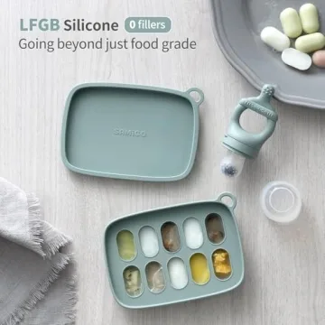 SAMiGO Baby Food Feeder and Popsicle Mold Set for Infants