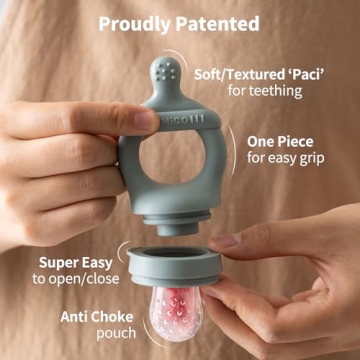 SAMiGO Baby Food Feeder and Popsicle Mold Set for Infants