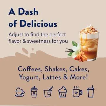 Jordan's Skinny Syrups Sugar Free Coffee Syrup, Vanilla Caramel Creme Flavor Drink Mix, Zero Calorie Flavoring for Chai Latte, Protein Shake, Food & More, Keto Friendly, 25.4 Fl Oz (Pack of 1)