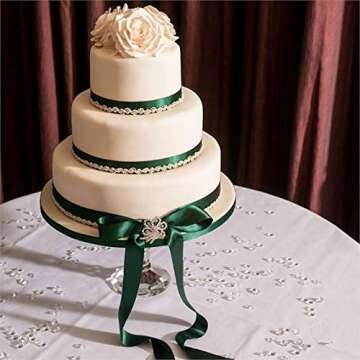 LaRibbons 50 Yards Double Face Satin Ribbon for Craft Gifts