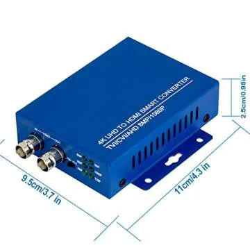 CENTROPOWER BNC to HDMI Converter Full HD 4K CVI/TVI/AHD+CVBS,1080p/720p/4K/8MP/5MP/4MP/3MP HDMI Converter Adapter for Monitor HDTV DVRs