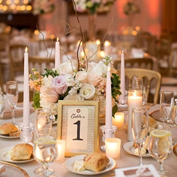 Elegant Glass Taper Candle Holders Set of 6 for All Occasions