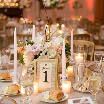 Elegant Glass Taper Candle Holders Set of 6 for All Occasions