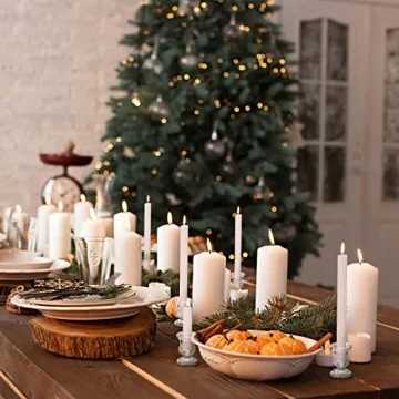 Elegant Glass Taper Candle Holders Set of 6 for All Occasions