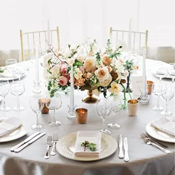 Elegant Glass Taper Candle Holders Set of 6 for All Occasions