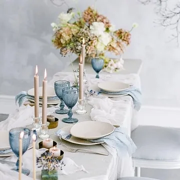 Elegant Glass Taper Candle Holders Set of 6 for All Occasions