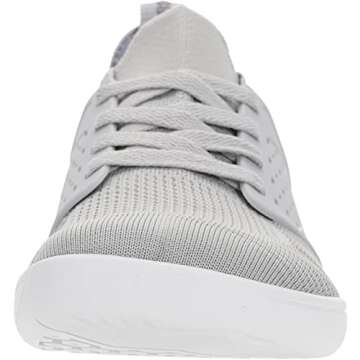 WHITIN Women's Minimalist Barefoot Low Zero Drop Shoes Female Sneakers Width Ladies Size 10 Wide Toe Box Walking Trail Running Wider Non Slip Light Grey 41