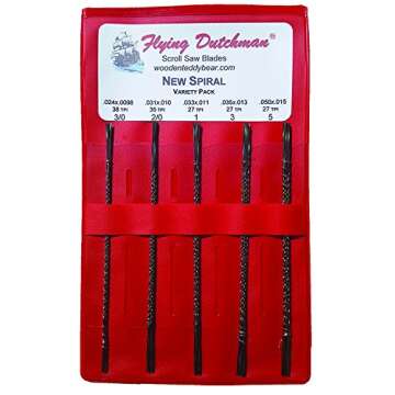 Flying Dutchman New Spiral Five Dozen Scroll Saw Blade Variety Pack