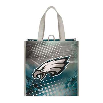FOCO Philadelphia Eagles NFL 4 Pack Reusable Shopping Bags, team color, one size