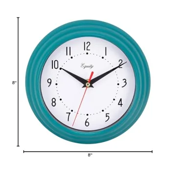 Equity 25020 8" Stylish Quartz Wall Clock
