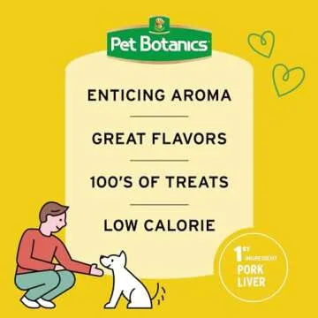 Pet Botanics Training Rewards Treats for Dogs, Made with Real Pork Liver, Focuses, Motivates, Rewards, Speeds Up Learning Curve, No BHA, BHT, Ethoxyquin, Bacon, 20 oz (1 pack)
