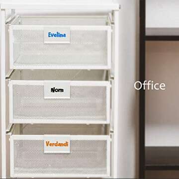 Durable Clip-On Label Holders for Organization, 50pcs Included