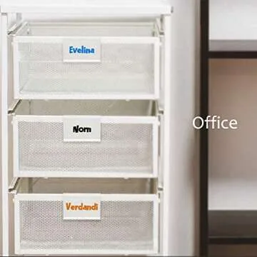 Durable Clip-On Label Holders for Organization, 50pcs Included