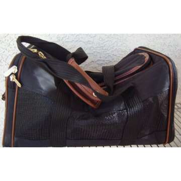 Sherpa Pet Carrier - Medium - Black - Pet Travel Comfort