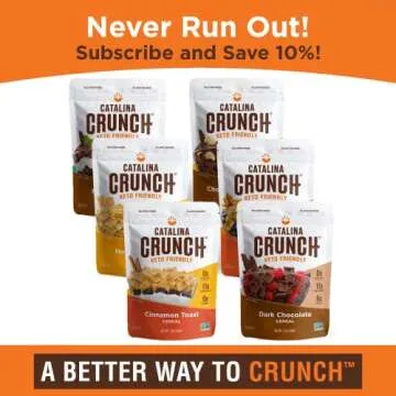 Catalina Crunch Keto Protein Cereal Variety Pack (6 Flavors) | Low Carb, Zero Sugar, Gluten Free, Fiber | Keto Snacks, Vegan Snacks, Protein Snacks | Keto Friendly Food