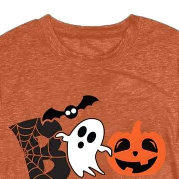 Funny Womens Halloween Pumpkin Shirt for Fall Festivities