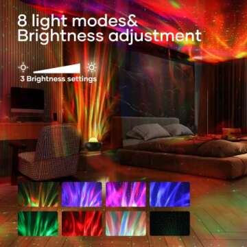 SUPFOO Galaxy Projector for Bedroom,Star Projector Night Light for Kids with White Noise and Bluetooth Music Speaker, Aurora Projector Remote Control & Timing Sky Starry Projector,Party,Home(Black)