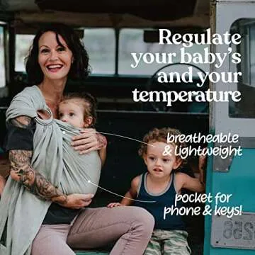Nalakai Ring Sling Baby Carrier for Comfort and Bonding