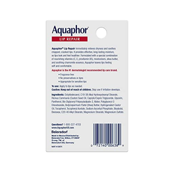 Aquaphor Lip Repair Dry, Chapped Lip Balm - Ultimate Hydration
