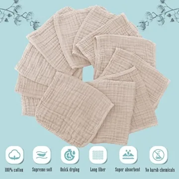 Cute Castle Muslin Burp Cloths - Ultra-Soft and Absorbent