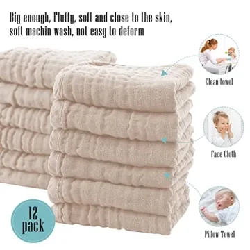 Cute Castle Muslin Burp Cloths - Ultra-Soft and Absorbent