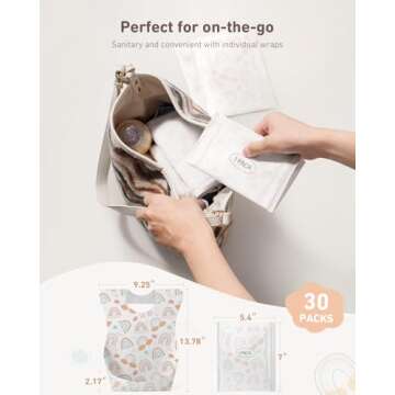 Babebay Disposable Bibs - Ideal for Toddlers on the Go