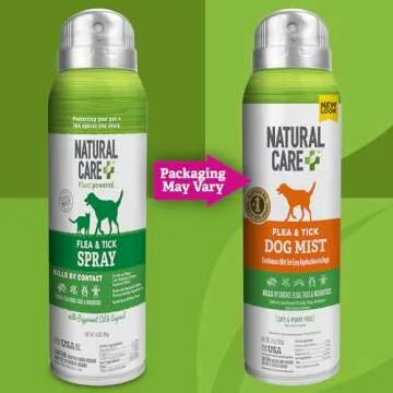 Natural Care Flea and Tick Spray for Dogs - Flea & Tick Treatment for Dogs - Flea & Tick Killer with Certified Natural Oils - 14 Ounces
