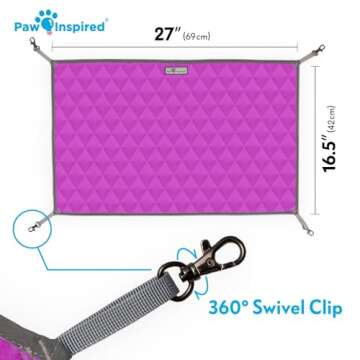 Paw Inspired Hanging Fleece Hammock for Ferrets, Rats, Chinchillas, Sugar Gliders, Small Pets | Hide...