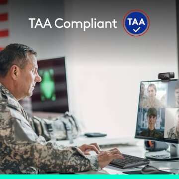 Logitech C920e HD 1080p Mic-Disabled Webcam, certified for Zoom and Microsoft Teams, TAA Compliant