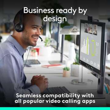 Logitech C920e HD 1080p Mic-Disabled Webcam, certified for Zoom and Microsoft Teams, TAA Compliant