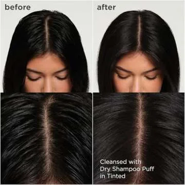 Briogeo Style & Treat Dry Shampoo Puff - Tinted for Dark Hair - 0.5 oz