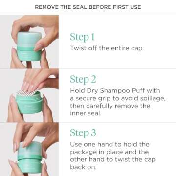 Briogeo Tinted Dry Shampoo Puff for Dark Hair - 0.5 oz