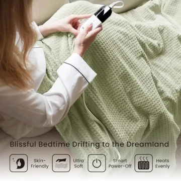 Blunique Heated Blanket - Fast Heating & Cozy Comfort for All