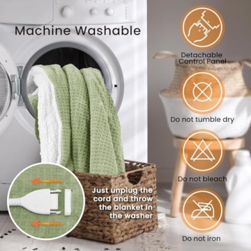 Blunique Heated Blanket - Fast Heating & Cozy Comfort for All