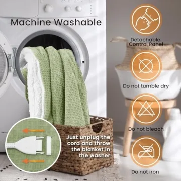 Blunique Heated Blanket - Fast Heating & Cozy Comfort for All