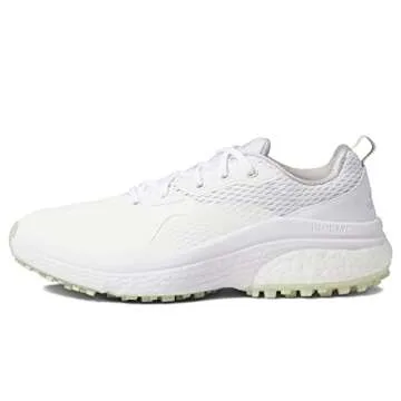 adidas Women's W SOLARMOTION Golf Shoe, FTWR White/Silver Met./Linen Green, 7.5