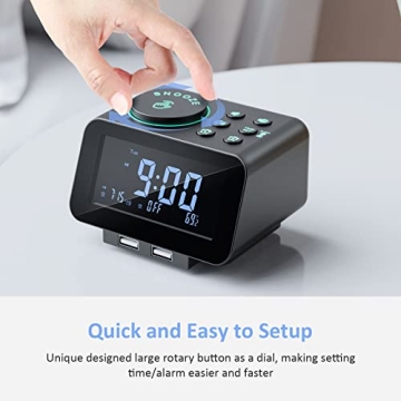 uscce Digital Dual Alarm Clock - Customizable and Compact