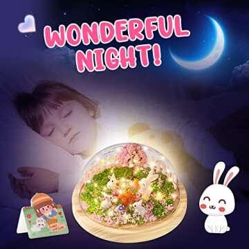 Make Your Own Rabbit Night Light DIY Kits for Kids Ages 4-10