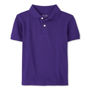 The Children's Place Boys Regal Violet Pique Polo Shirt - X-Small