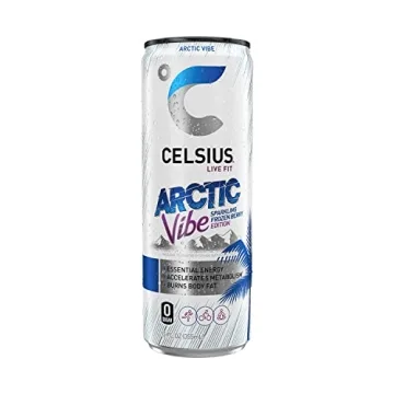CELSIUS Sparkling Arctic Vibe Energy Drink 12 Fl Oz Pack of 24