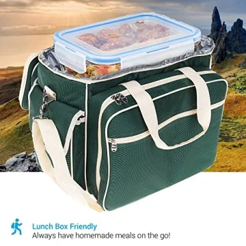 28 Oz Glass Meal Prep Containers Set with Locking Lids