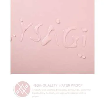 Non-Slip Leather Desk Mat, Desk Mouse Pad, Waterproof PVC Leather Desk Table Protector, Large Desk Blotter, Easy Clean Laptop Desk Writing Mat for Office/Work/Home/Decor(Pink, 23.6" x 13.7")