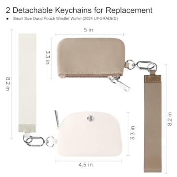 Stylish Babysun Mini Zip Around Dual Pouch Wristlet