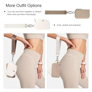 Stylish Babysun Mini Zip Around Dual Pouch Wristlet