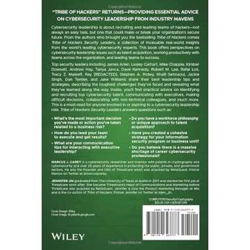 Tribe of Hackers Security Leaders: Insights from Cybersecurity Experts