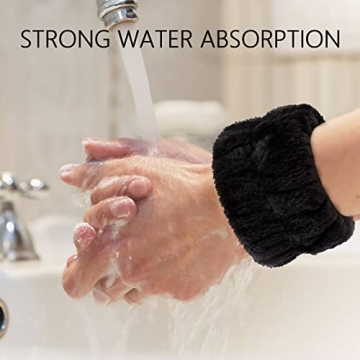 YARIEW Spa Set: 3 Makeup Headbands & 6 Wristbands for Women