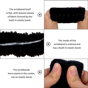 YARIEW Spa Set: 3 Makeup Headbands & 6 Wristbands for Women