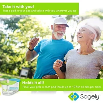 Sagely Smart XL Pill Organizer - Daily AM/PM Storage Solution