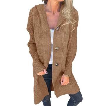 Cozy Danedvi Women’s Chunky Cable Knit Cardigan for Style