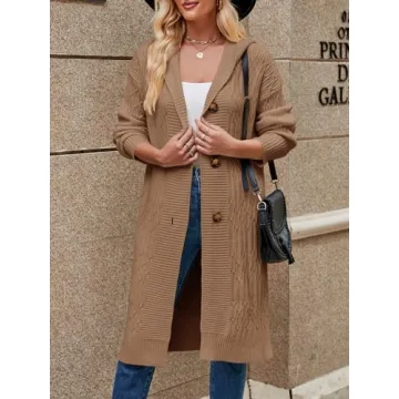 Cozy Danedvi Women’s Chunky Cable Knit Cardigan for Style